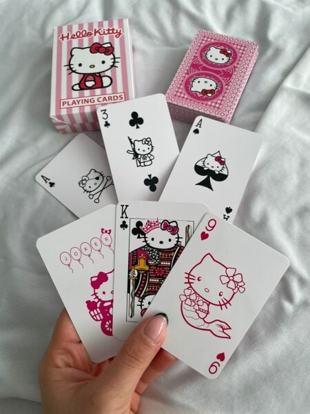 Anime Hello Kitty İskambil Poker Kartı