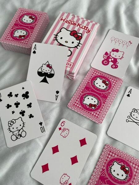 Anime Hello Kitty İskambil Poker Kartı