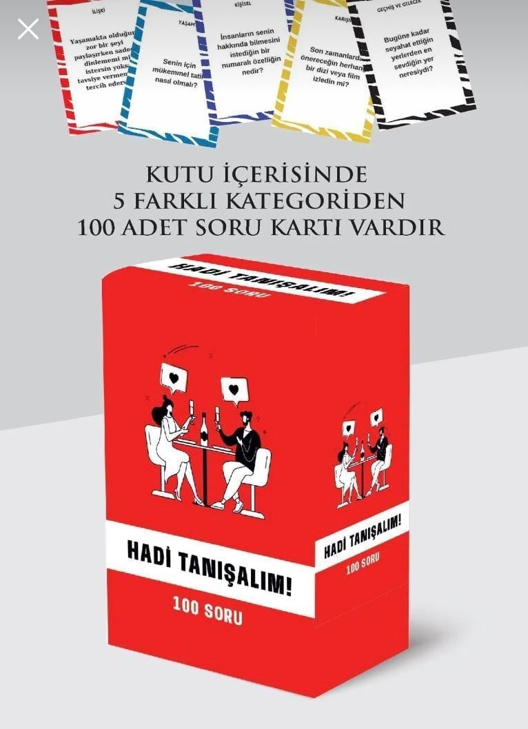 Hadi Tanışalım Kağıt Oyunu