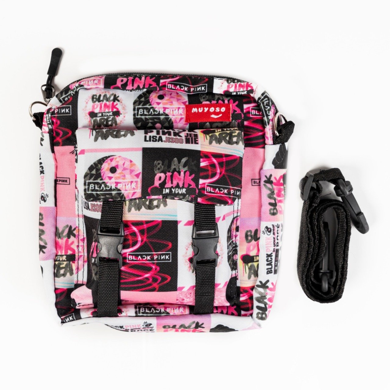 Black Pink Desenli Çanta