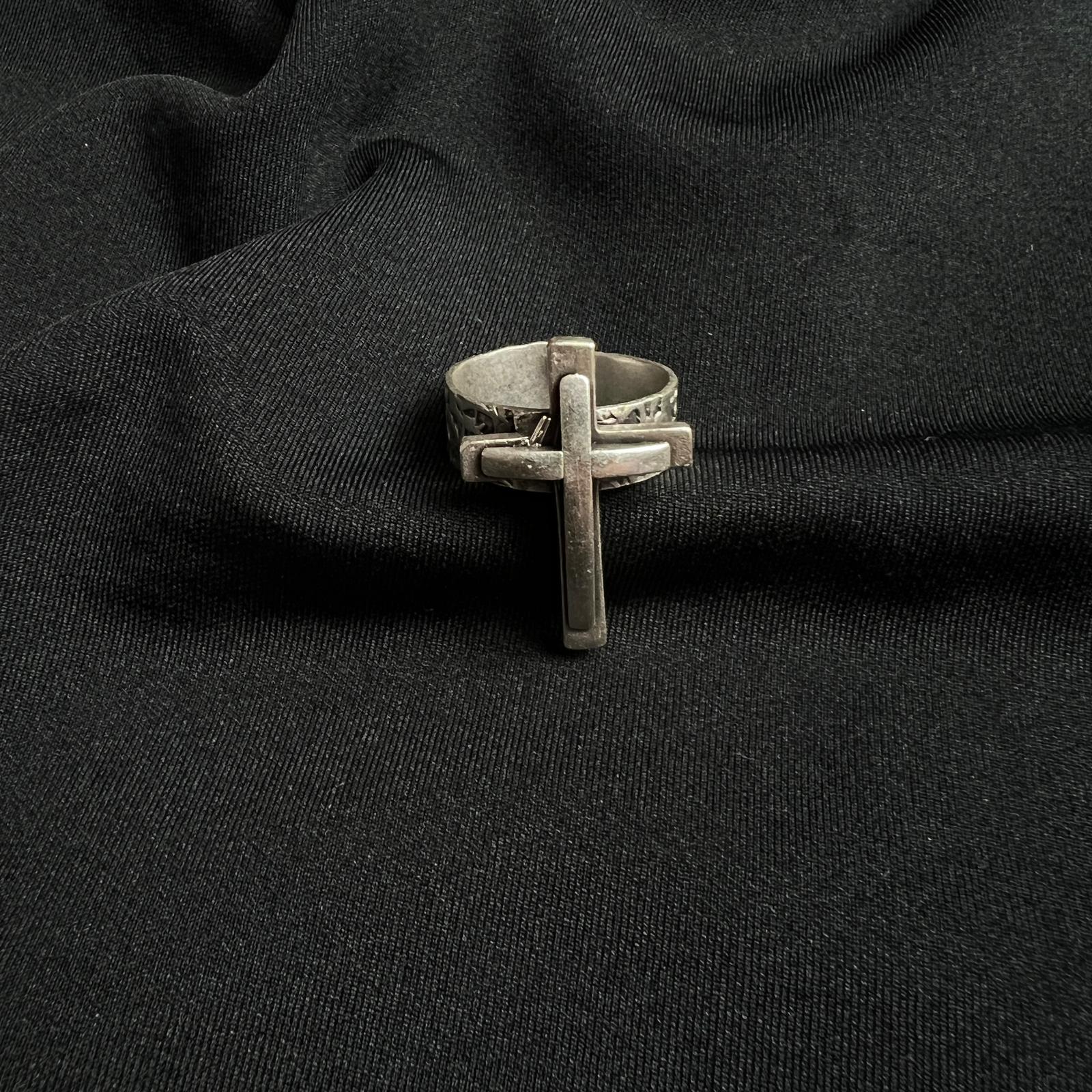 Gothic Cross Jesus Yüzük