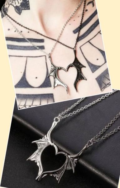 Gothic Heart Çift Kolye