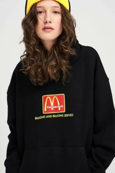 Siyah Kapüşonlu Cactus Jack Sweatshirt