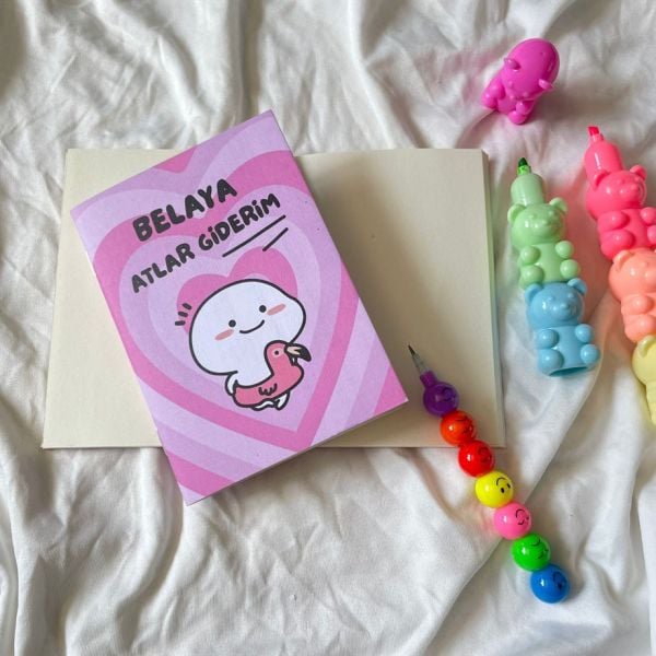 Belaya Atlar Giderim Mini Çizgisiz Defter