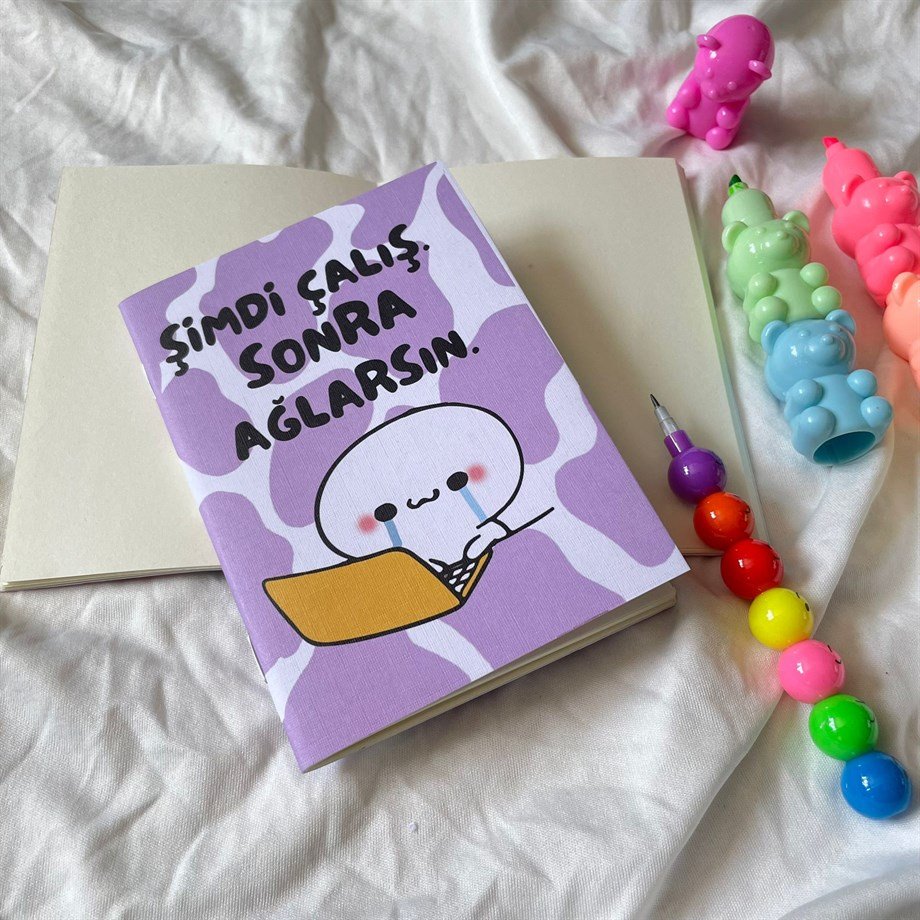 Şimdi Çalış Sonra Ağlarsın Mini Çizgisiz Defter