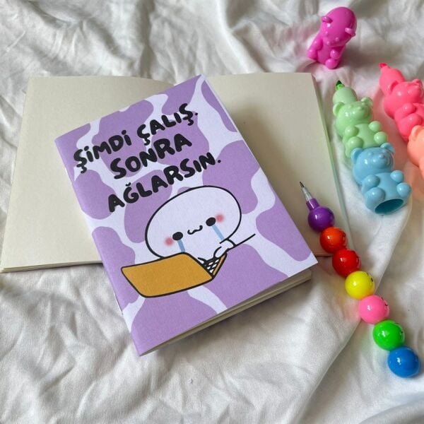 Şimdi Çalış Sonra Ağlarsın Mini Çizgisiz Defter