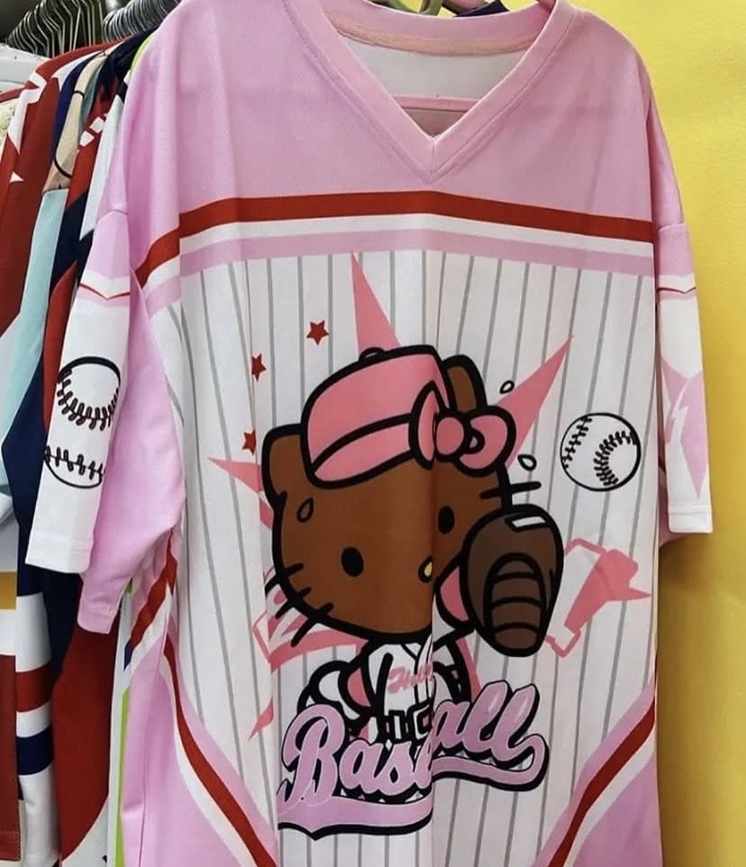 Pembe Hello Kitty Detail Jersey Forma