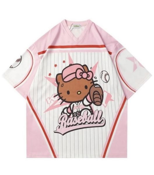 Pembe Hello Kitty Detail Jersey Forma