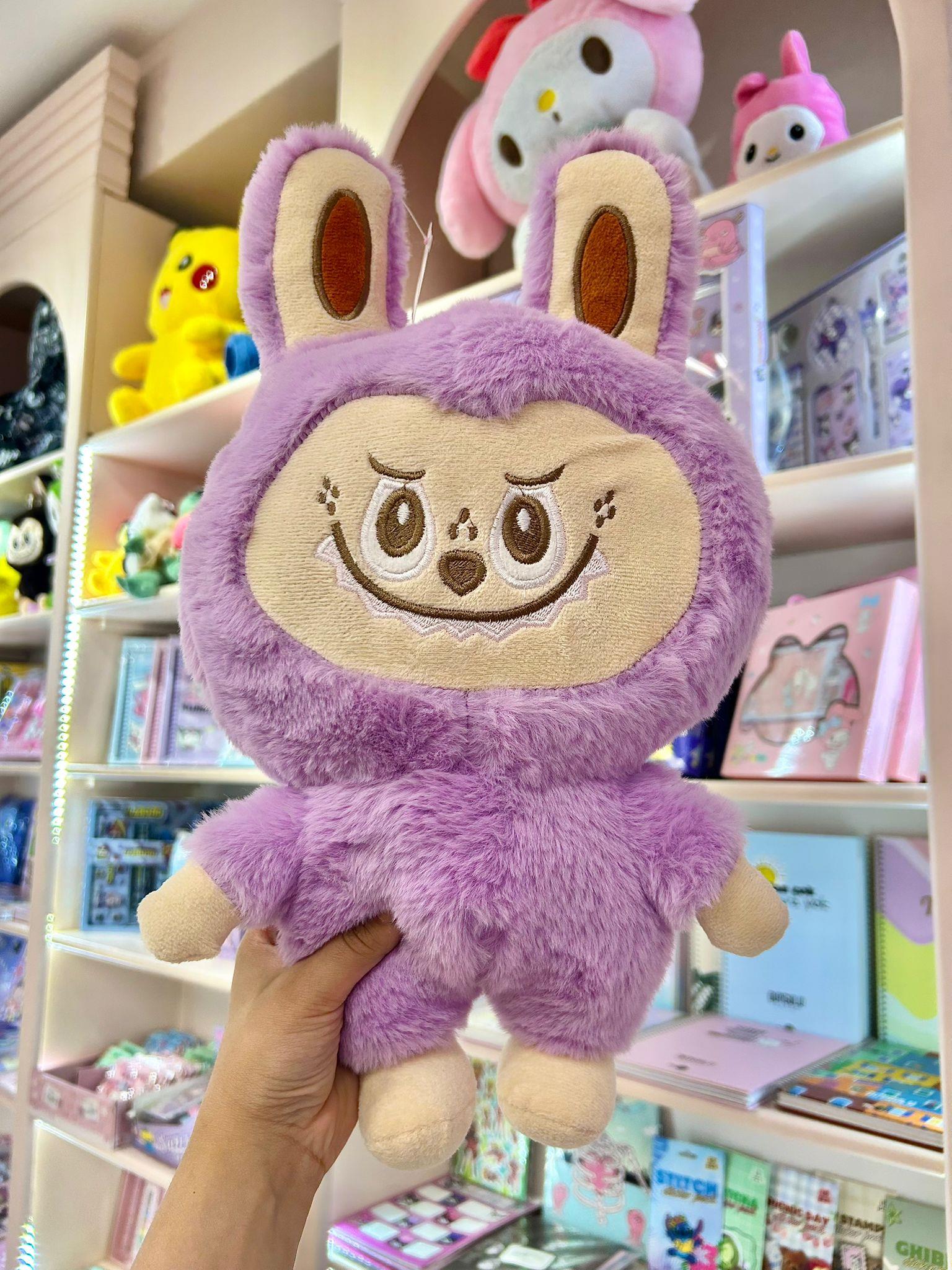 Mor Labubu Peluş Oyuncak 40 cm