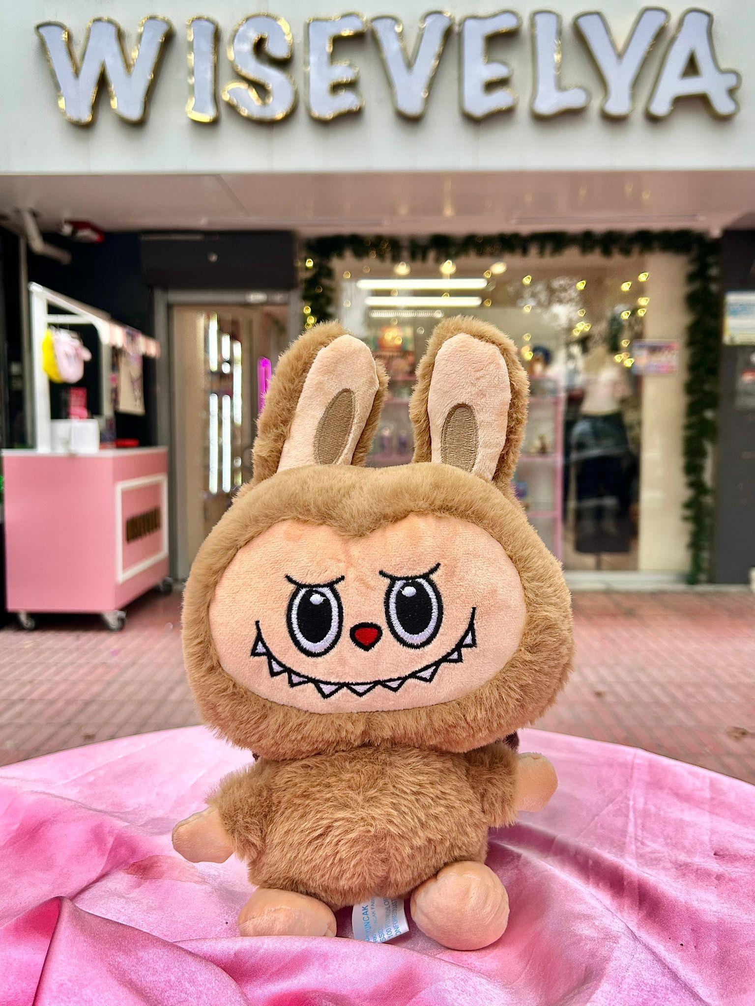 Açık Kahverengi Peluş Labubu 28 cm