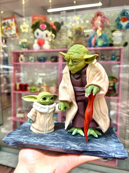 Yoda ve Baby Yoda Figür 17 cm