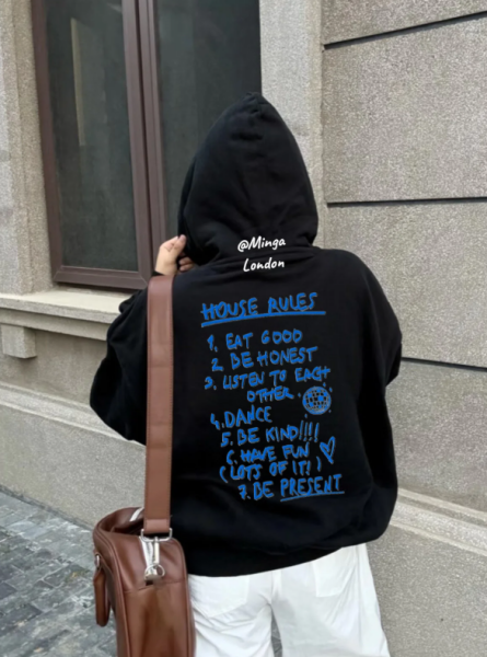 House Rules Tasarım Kapşonlu Unisex Sweatshit Hoodie