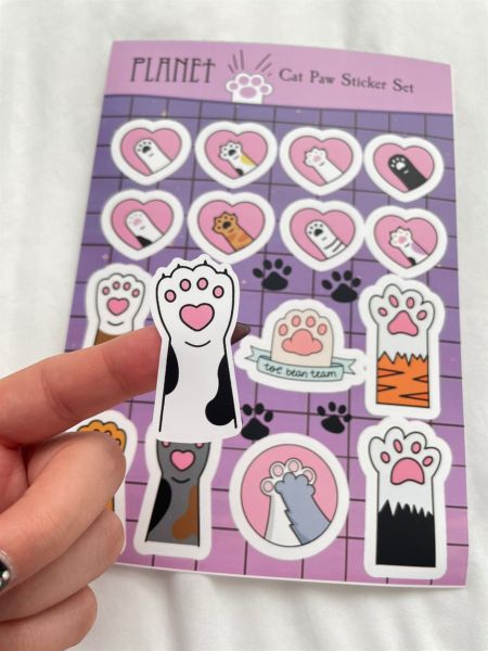 Cat Paw Sticker Set