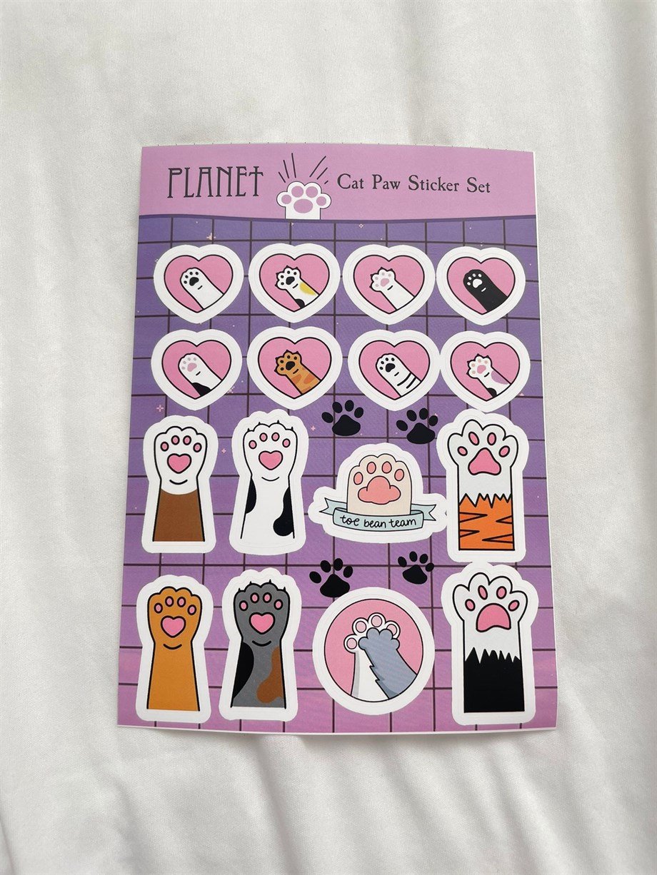Cat Paw Sticker Set