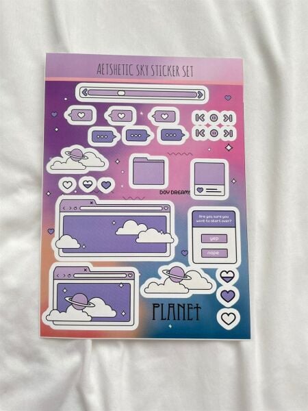 Aesthetic Sky Sticker Set