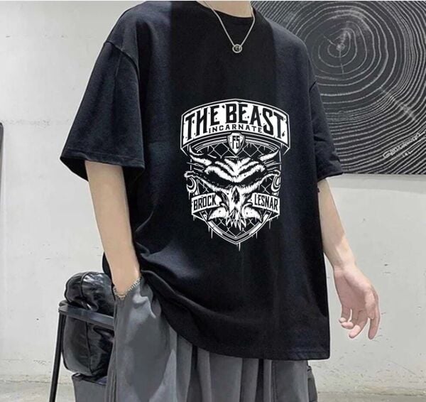 The Beast Incarnate Baskılı Siyah T-Shirt
