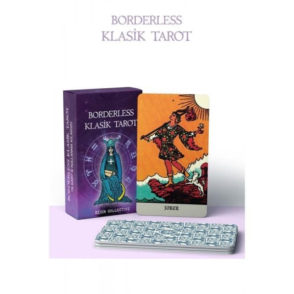 REGIN Borderless Klasik Tarot Kartları ve Başlangıç Tarot Kitabı