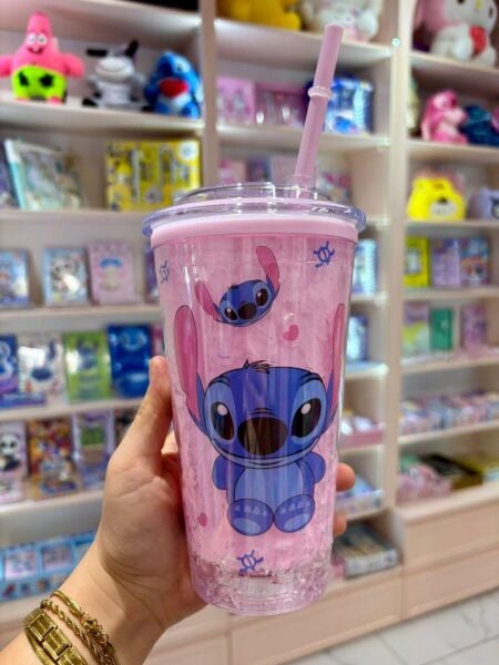 Pink Stitch Pipetli Işıklı Bardak