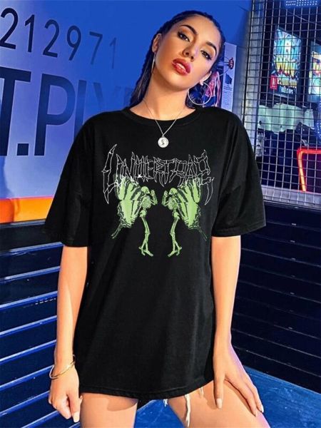 Harajuku Retro Gothic Butterfly Unisex Oversize T-Shirt