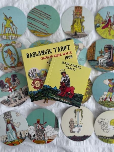 Başlangıç Tarot ve Circular Rider Waite Tarot Kartları I Yuvarlak Tarot Kartları