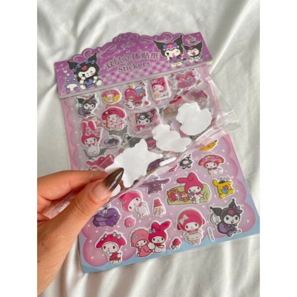 Kuromi Kabartma Sticker Set