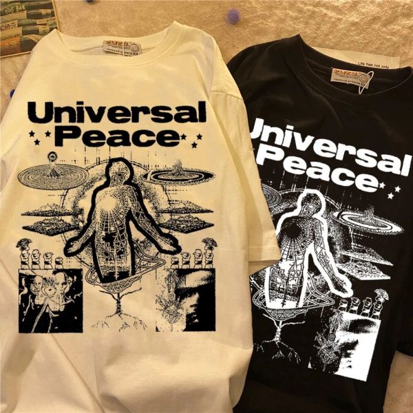 Peace Beyaz T-Shirt ( Unisex )