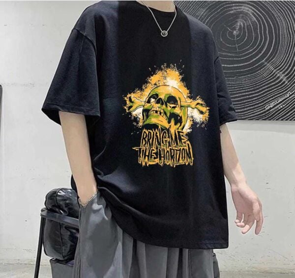 Bring Me The Horizon Baskılı Siyah T-Shirt