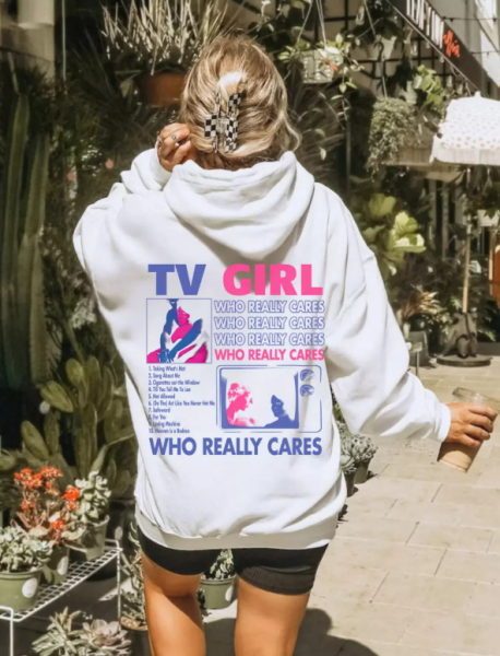 TV Girl Who Really Cares Music Album Zipper Hoodie Unisex White