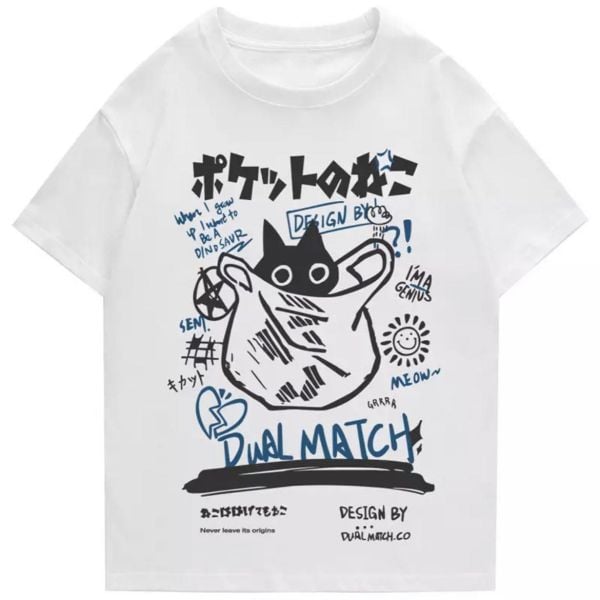 New Japanese Retro Street Harajuku Style T-Shirt ( Unisex )