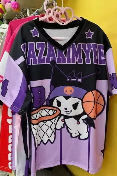 Mor V Yaka Kuromi Basketball Jersey T-shirt