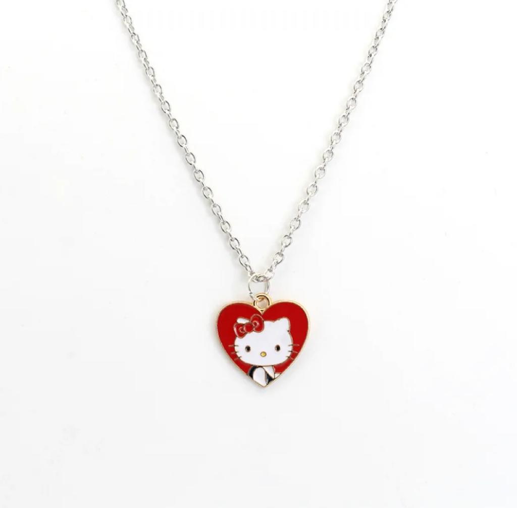 Hello Kitty Red Heart Kolye