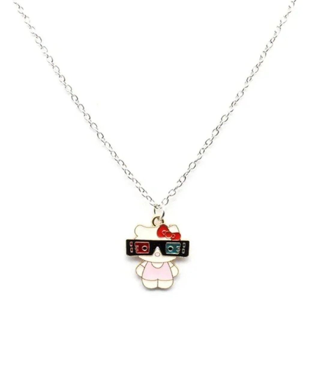 Hello Kitty Blue-Red Eyes Kolye