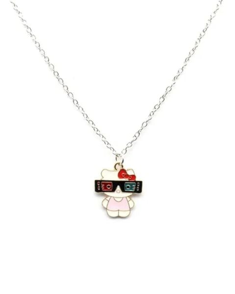 Hello Kitty Blue-Red Eyes Kolye