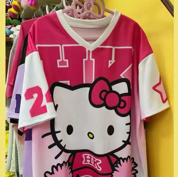 Koyu Pembe Hello Kitty Detail Jersey Forma