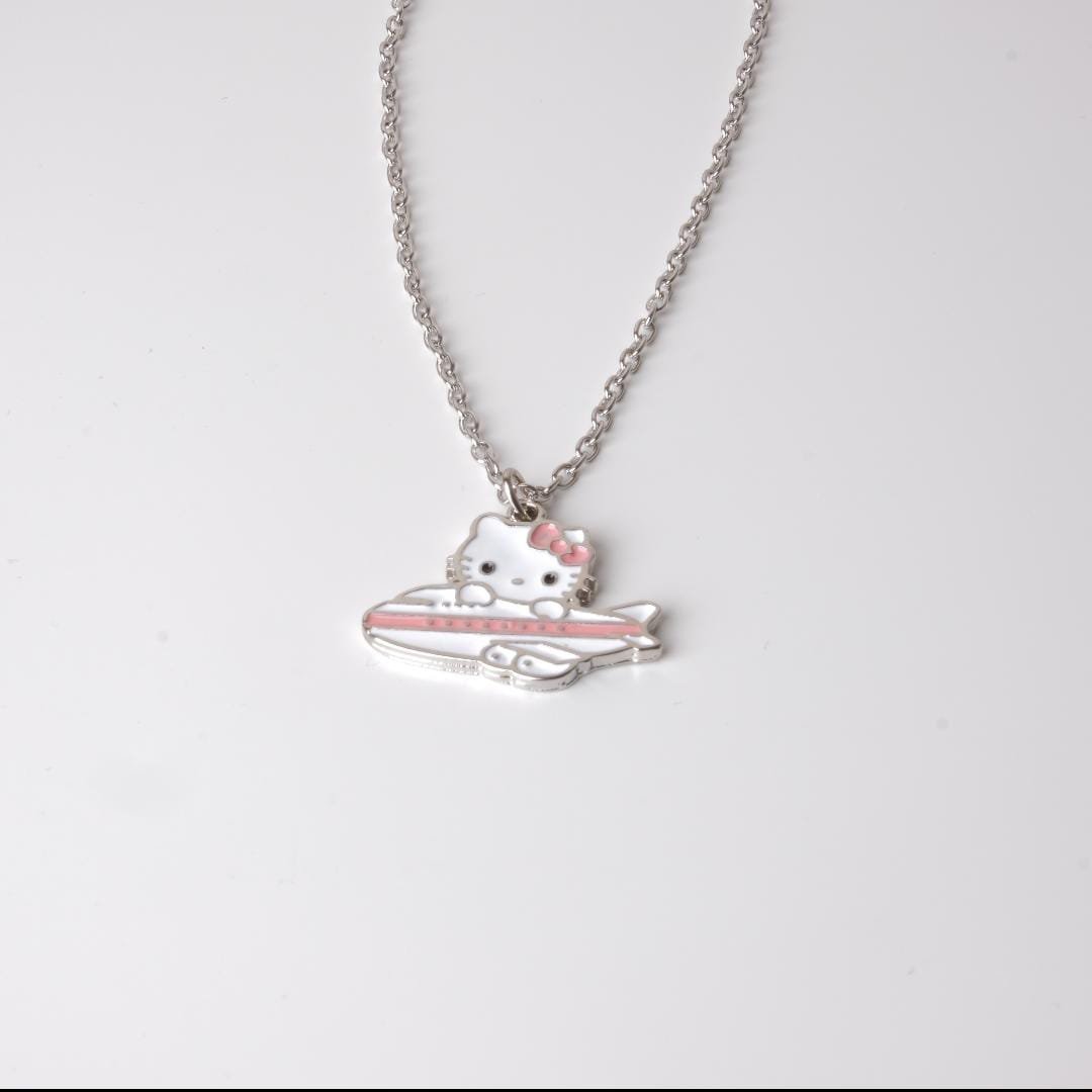 Hello Kitty  Pink Airplane Kolye