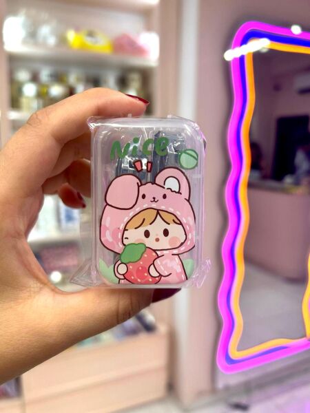 Tatlı Pembe Temalı Tırnak Makası Seti