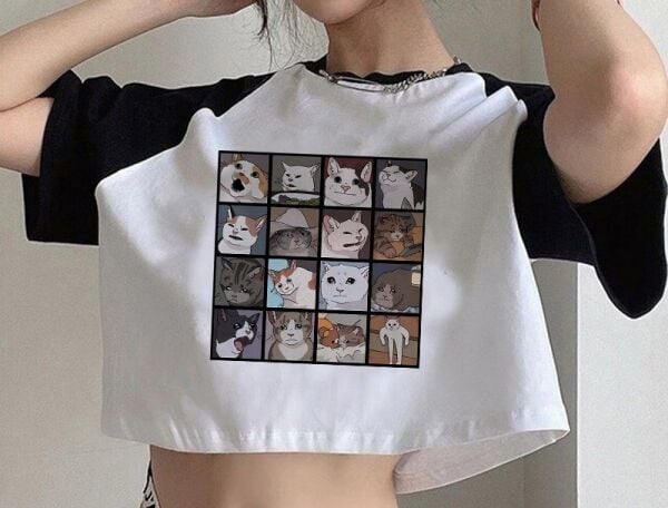 Cat Memes Collage Reglan Kol Beyaz Crop