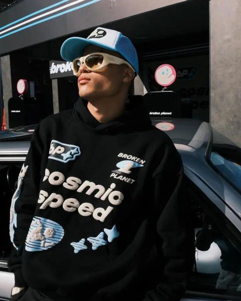 Racing Cosmic Speed Detail Oversize Sweatshirt