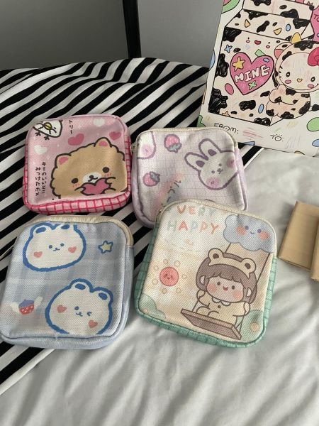 Kawaii Pompurin 2 Bölmeli Organizer Ped Çantası