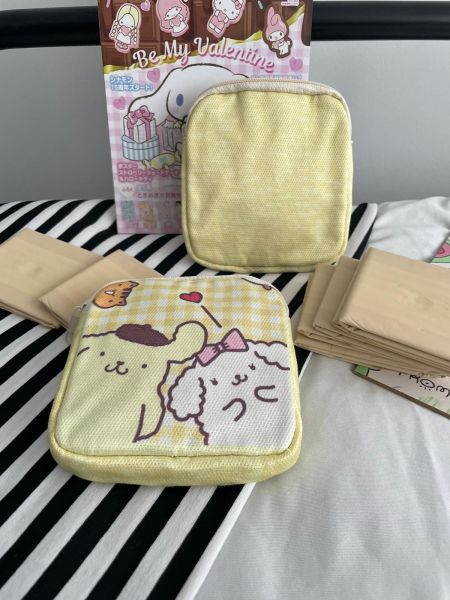 Kawaii Pompurin 2 Bölmeli Organizer Ped Çantası