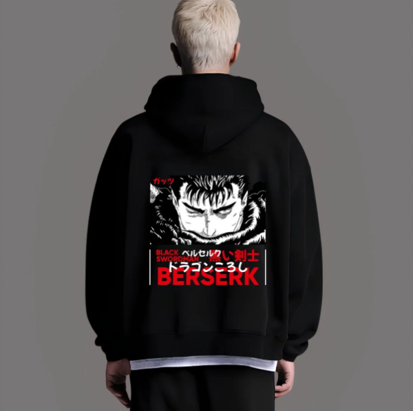 Berserk Guts Model 2 Kapşonlu Unisex Sweatshirt