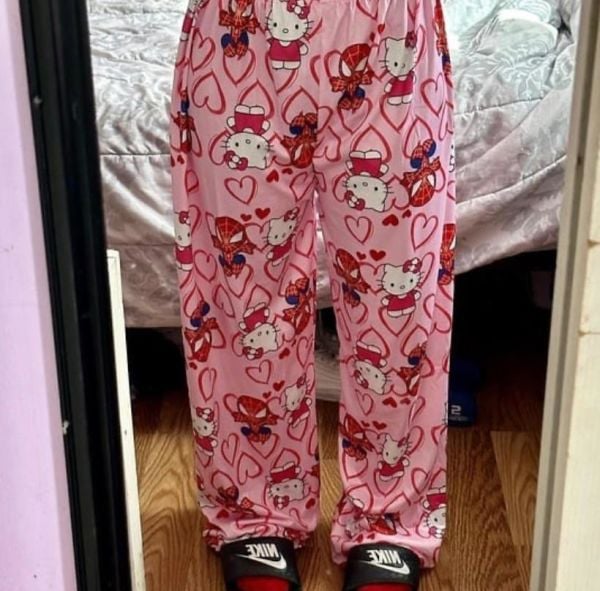 Pembe Kitty Spider Eşofman Altı