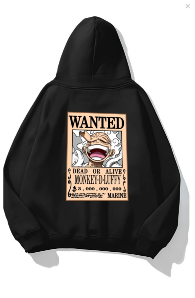 One Piece Kapşonlu Unisex Sweatshirt