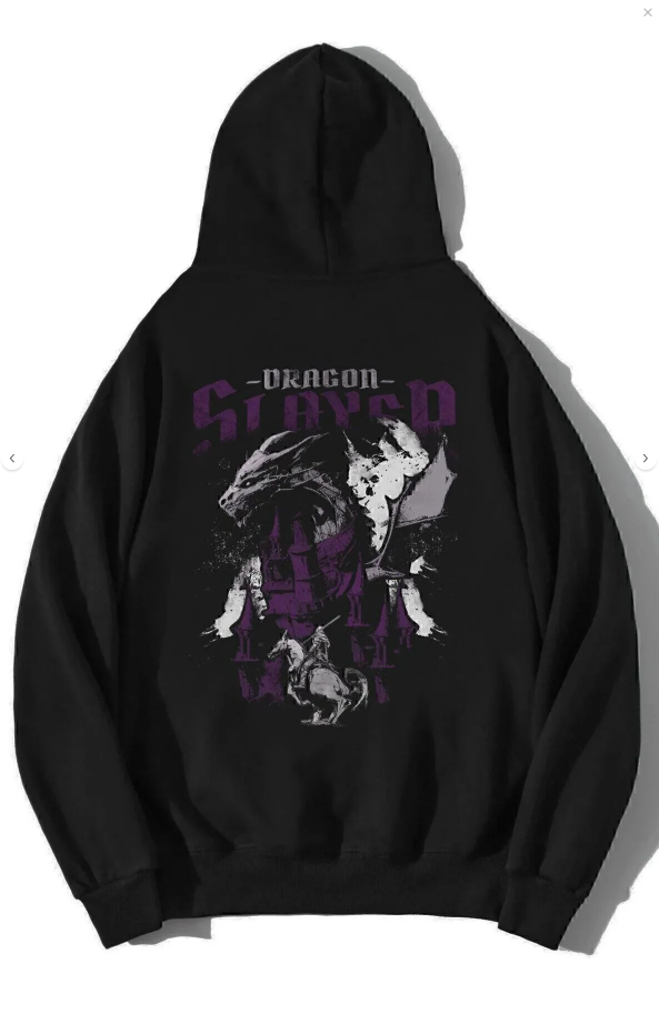 Unisex Oversize Dragon Slayer Hoodie