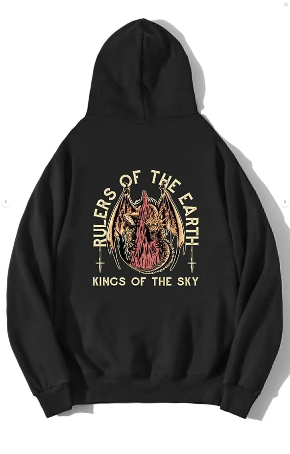 Unisex Oversize King Dragon Hoodie