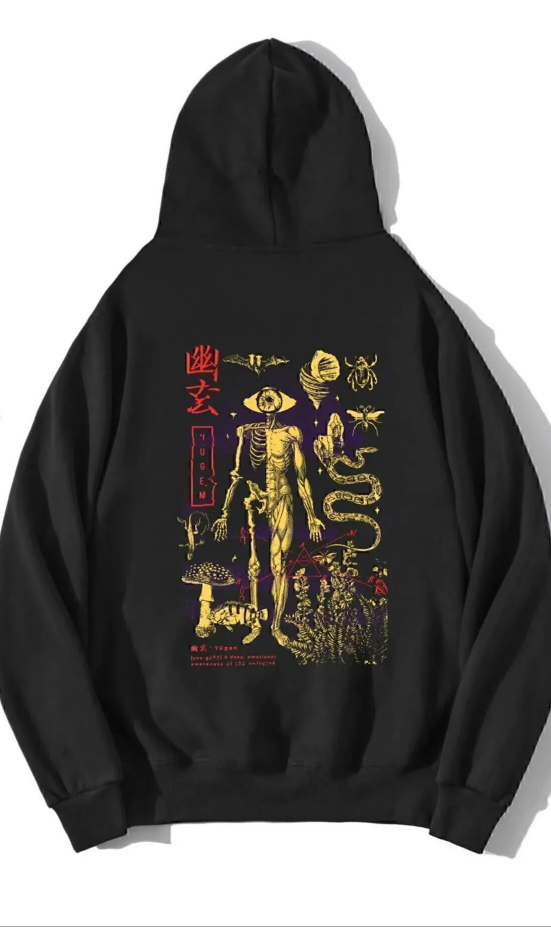 Unisex Oversize Yugen Hoodie Sweatshirt