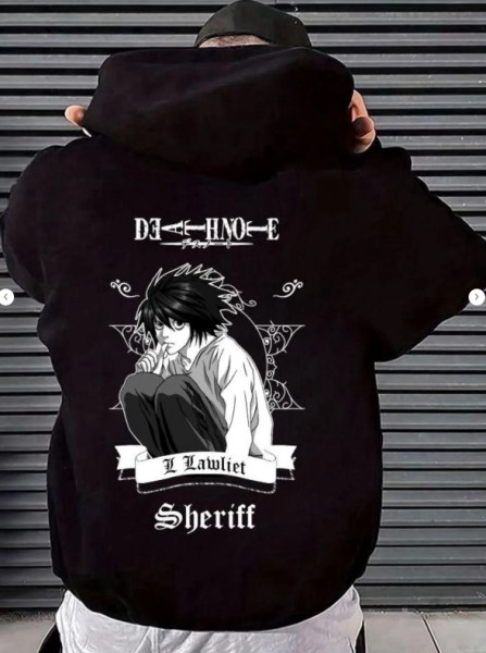 Death Note  Anime Arka Baskılı Yeni Sezon Sweatshirt