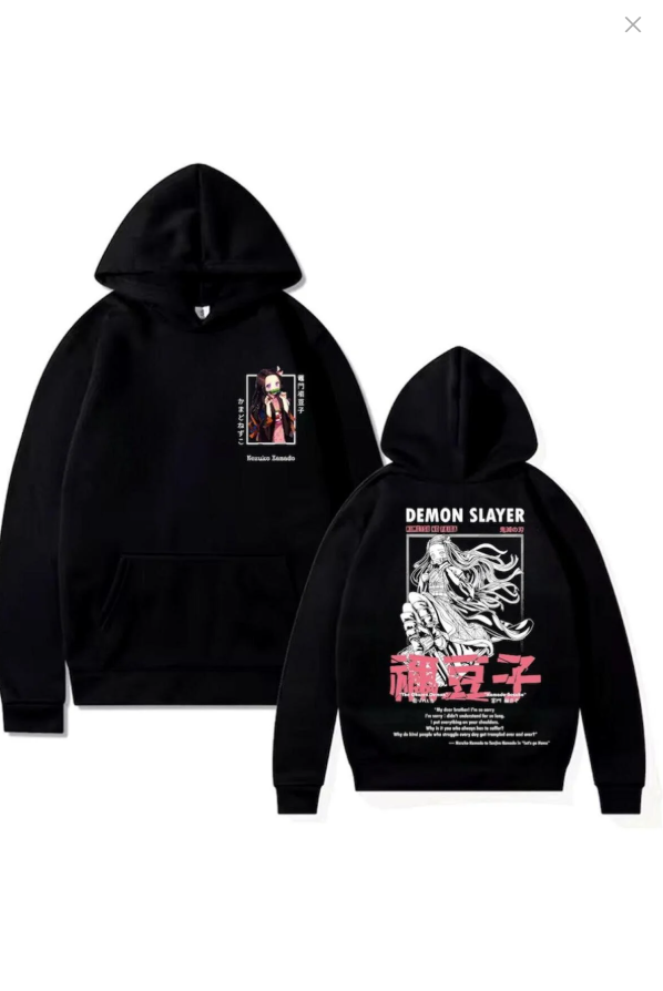 Demon Slayer Nazuko Kamado Sırt Baskılı New Season Oversize Hoddie
