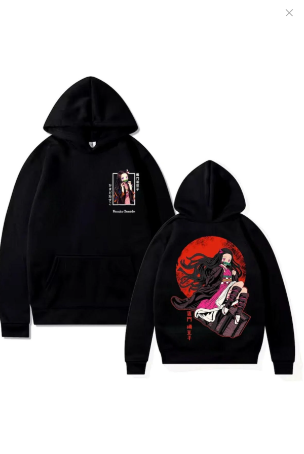 Demon Slayer Nazuko Ön- Arka Baskılı New Season Oversize Hoddie