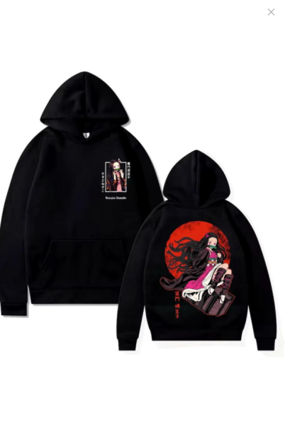 Demon Slayer Nazuko Ön- Arka Baskılı New Season Oversize Hoddie